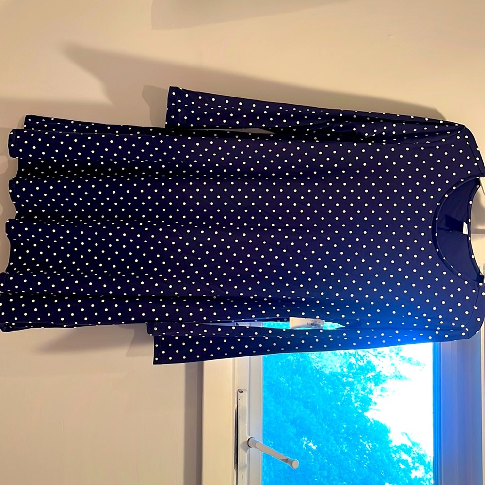 NWT Old Navy Blue Polka Dot Dress